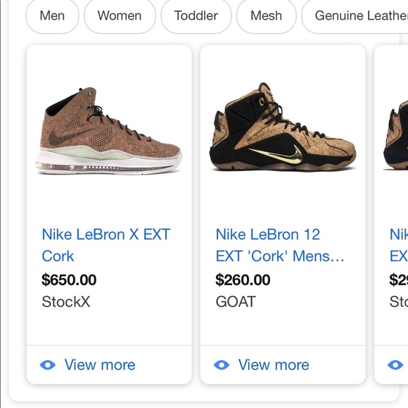 Lebron James Nike Cork sneaker like new - Picture 7 of 8